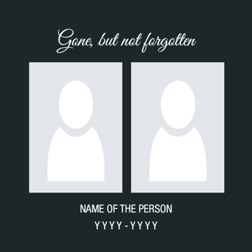 Picture of Acrylic Print In Memory 13 - 8x8