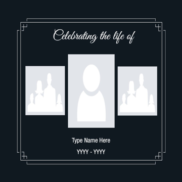 Picture of Acrylic Print In Memory 15 - 8x8