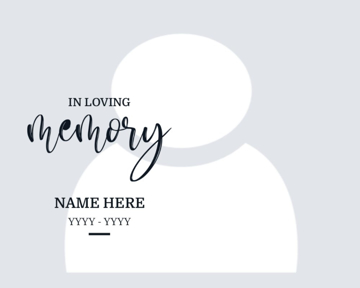 Picture of Acrylic Print In Memory 4 - 8x10