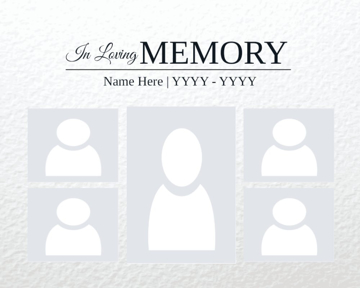 Picture of Acrylic Print In Memory 12 - 8x10