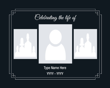 Picture of Acrylic Print In Memory 15 - 8x10