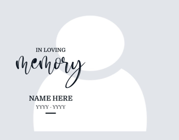 Picture of Acrylic Print In Memory 4 - 11x14