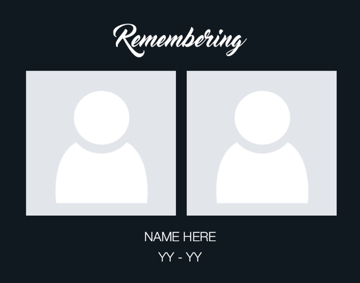 Picture of Acrylic Print In Memory 9 - 11x14