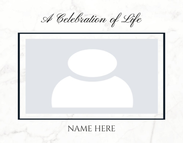 Picture of Acrylic Print In Memory 10 - 11x14