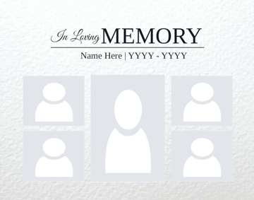 Picture of Acrylic Print In Memory 12 - 11x14