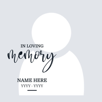 Picture of Acrylic Print In Memory 4 - 16x16