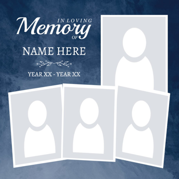 Picture of Acrylic Print In Memory 6 - 16x16