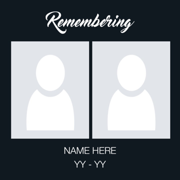 Picture of Acrylic Print In Memory 9 - 16x16