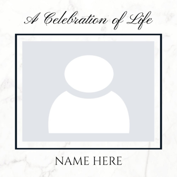 Picture of Acrylic Print In Memory 10 - 16x16