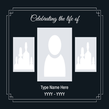 Picture of Acrylic Print In Memory 15 - 16x16