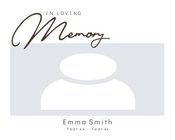 Picture of Acrylic Print In Memory 3 - 16x20