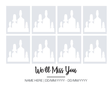 Picture of Acrylic Print In Memory 7 - 16x20