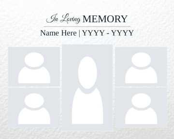 Picture of Acrylic Print In Memory 12 - 16x20