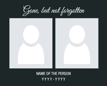 Picture of Acrylic Print In Memory 13 - 16x20