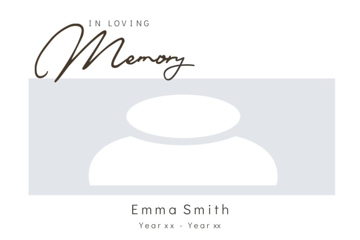 Picture of Acrylic Print In Memory 3 - 24x36