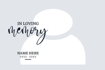 Picture of Acrylic Print In Memory 4 - 24x36