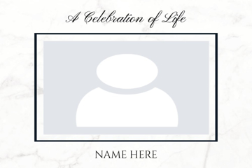 Picture of Acrylic Print In Memory 10 - 24x36