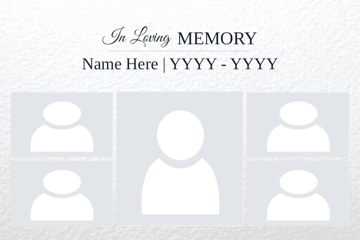 Picture of Acrylic Print In Memory 12 - 24x36