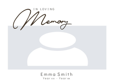 Picture of Acrylic Print In Memory 3 - 30x40