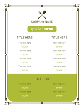 Picture of Food & Bev Poster 1 - 11 x 8.5