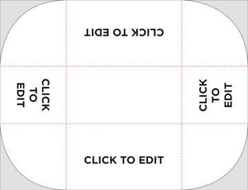 Picture of 4ft Standard All Over Print Table Throw - 4 Sided SFS Product