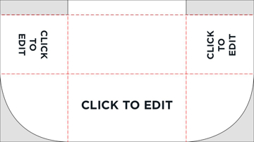 Picture of 4ft Standard All Over Print Table Throw - 3 Sided SFS Product