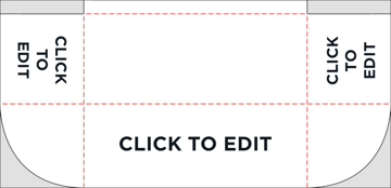 Picture of 6ft Standard All Over Print Table Throw - 3 Sided SFS Product