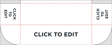 Picture of 8ft Standard All Over Print Table Throw - 3 Sided SFS Product