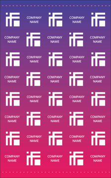 Picture of Repeating Logo 1 - 8ft x 5ft