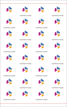 Picture of Repeating Logo 4 - 8ft x 5ft