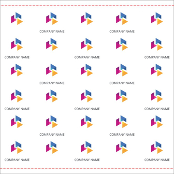 Picture of Repeating Logo 4 - 8ft x 8ft