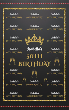 Picture of Birthday Tension Fabric Banner 1 - 8ft x 5ft