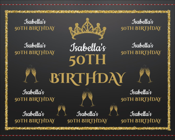 Picture of Birthday Tension Fabric Banner 1 - 8ft x 10ft
