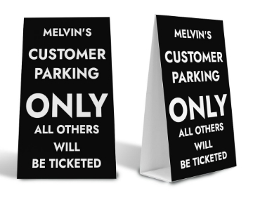 Picture of Parking A-Frame 18