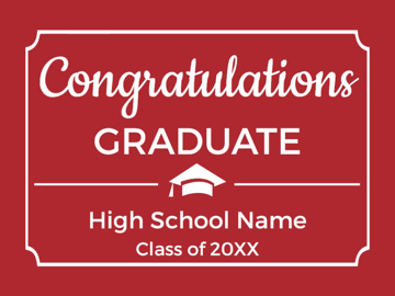 Picture of High School Congratulations Signs 6