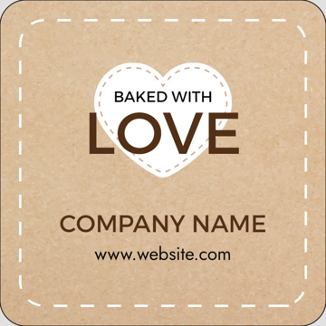 Picture of Food & Beverage Sticker 6 - Rounded Square 3" x 3"