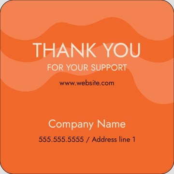 Picture of Food & Beverage Sticker 7 - Rounded Square 3" x 3"