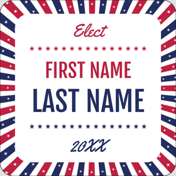 Picture of Political Stickers 3 - Rounded Square 3" x 3"