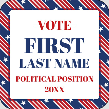 Picture of Political Stickers 5 - Rounded Square 2" x 2"