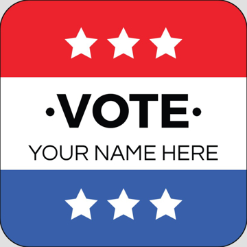 Picture of Political Stickers 6 - Rounded Square 2" x 2"