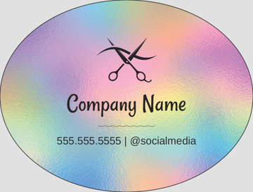 Picture of Beauty Stickers 6 - Oval 3" x 4"