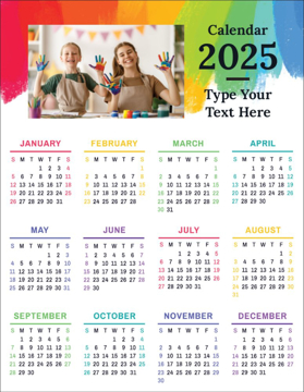 Picture of Magnetic Calendar 7 - Vertical