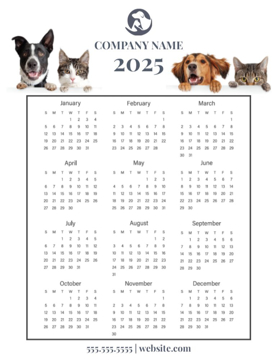 Picture of Magnetic Calendar 11 - Vertical