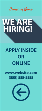 Picture of Now Hiring 9 - 60" x 23"