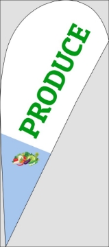 Picture of Restaurants 1 - 7.5ft Teardrop Flag