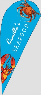 Picture of Restaurants 12 - 7.5ft Teardrop Flag