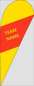 Picture of Sports 2 - 10ft Teardrop Flag