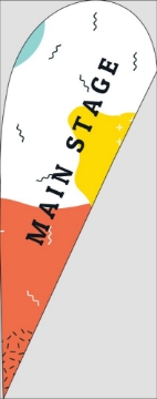 Picture of Events 6 - 10ft Teardrop Flag