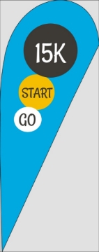 Picture of Events 10 - 10ft Teardrop Flag