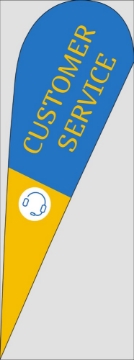 Picture of Business 13 - 13ft Teardrop Flag